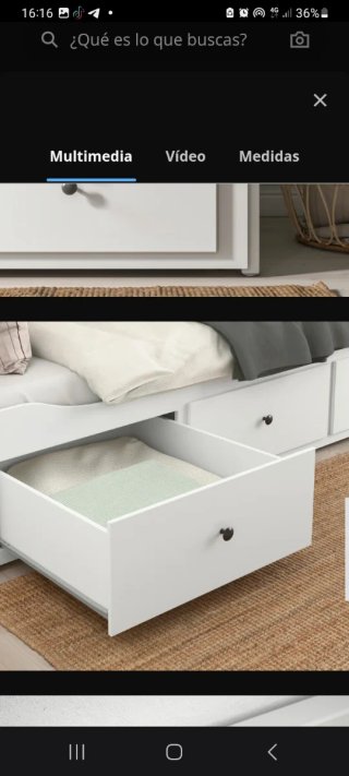 Cama Diván Ikea Hemnes Blanca