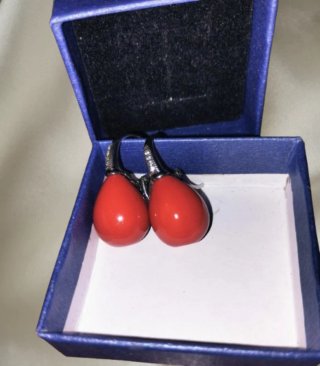 Orecchini Corallo Rosso Mediterraneo Ribassato €50