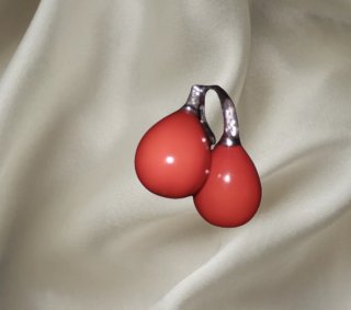 Orecchini Corallo Rosso Mediterraneo Ribassato €50