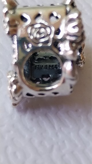 Charm Pandora Corazón y Rose's con circonitas