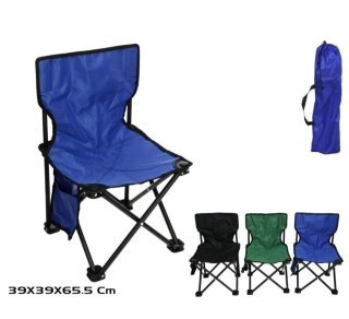 Taburete Plegable Acero y Tela