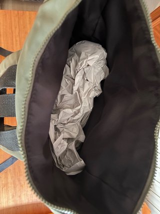 Mochila Pull&Bear verde portátil