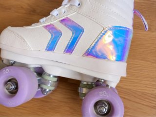 Patines 4 ruedas Oxelo niña talla 34 blancos