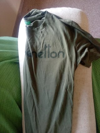 Camiseta Benetton M Verde Oliva