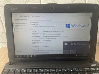 Asus Eee PC Portátil Negro con funda y windows 10