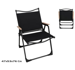 Silla Plegable Negra y Marrón