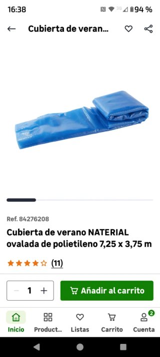 Cubierta de piscina NATERIAL ovalada