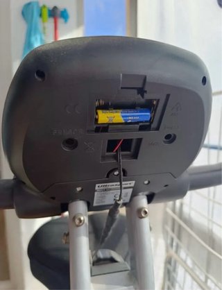 Bicicleta Estática Gris y Negra