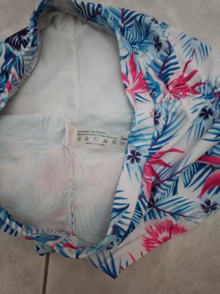 Costume donna due pezzi fantasia floreale