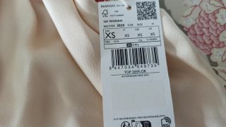 Top Mango Beige Talla XS sin estrenar