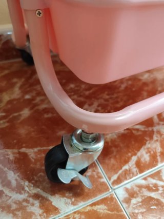 Carro organizador rosa 3 niveles