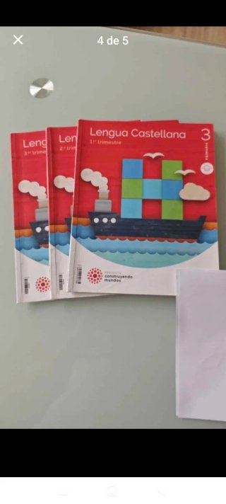 Libros de lengua Castellana y de Matemáticas de 3°