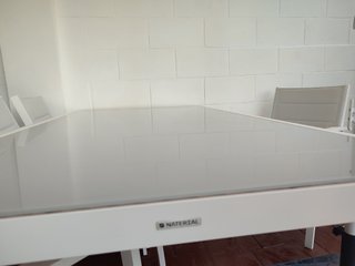 Mesa y Sillas Exterior Cristal