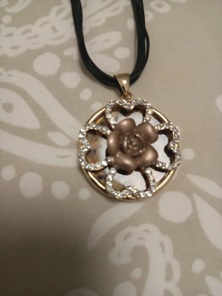 Colgante Vintage Flor Leopardo