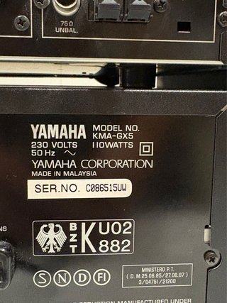 Mini cadena Yamaha KMA-GX5 + altavoces
