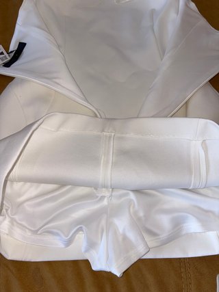 Vestido Zara Blanco Asimétrico