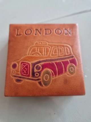 Cartera Vintage London Taxi Piel
