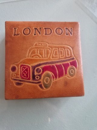 Cartera Vintage London Taxi Piel
