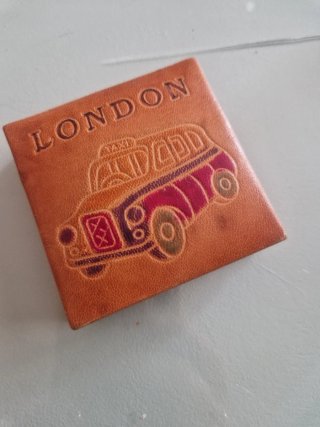Cartera Vintage London Taxi Piel
