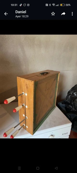 Maletín Futbolín Antiguo