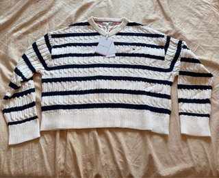 Maglione M Tommy Hilfiger Cable Knit Jumper NUOVO