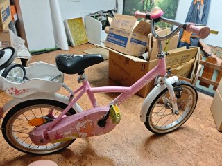 Bicicleta infantil Btwin 16 rosa