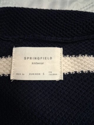 Chaqueta marinera Springfield azul/blanco S/M