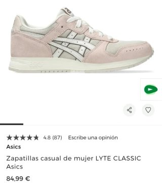 Zapatillas Asics casual como nuevas