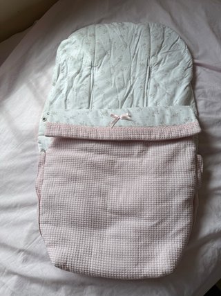 Saco de invierno floral rosa