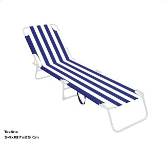 Silla Plegable Aluminio MARGUENO Azul/Blanco