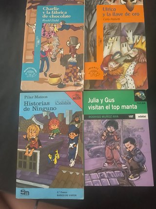Lote 4 libros infantil juvenil