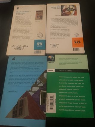 Lote 4 libros infantil juvenil