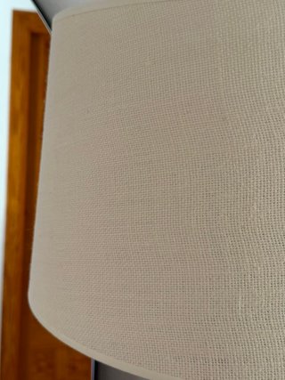 Lámpara cerámica acanalada beige