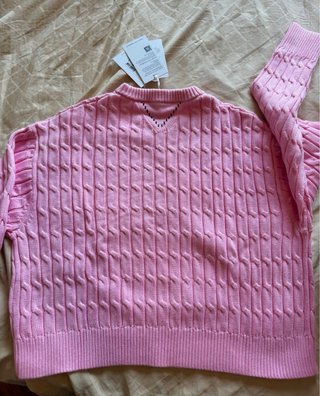 Tommy Hilfiger M Pullover Maglione Donna Rosa NUOV