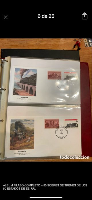 Album Filabo Treni 50 Buste del primo giorno