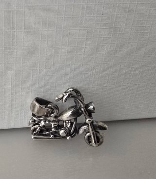 Colgante Excluscivo de Moto Chopper Plata