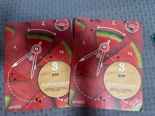 Libro de matemáticas 3ro ESO (1-2-3)