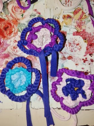 Decorazione floreale per borse