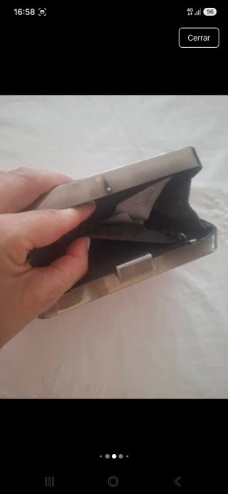 Bolso de mano fiesta plata