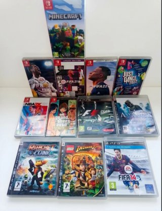 Confezione 12 giochi per Switch e PS3