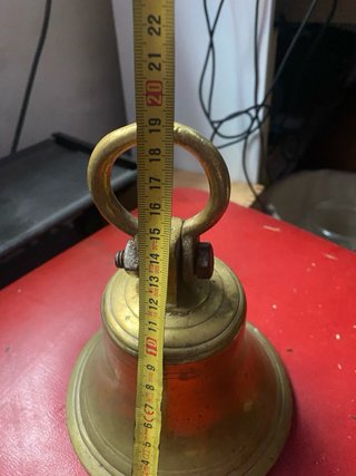 Campana Antigua Bronce Barco