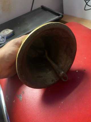 Campana Antigua Bronce Barco