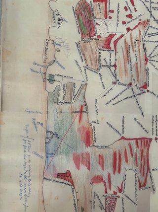 Carta antigua de fondo marino Oropesa-Benicasim