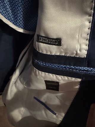 Giacca uomo blu elegante con impunture