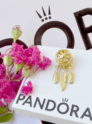 Pandora Dreamcatcher Charm Dorado