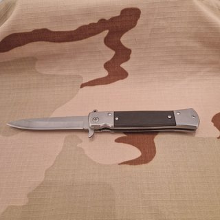 Coltello Stiletto Pieghevole in Argento