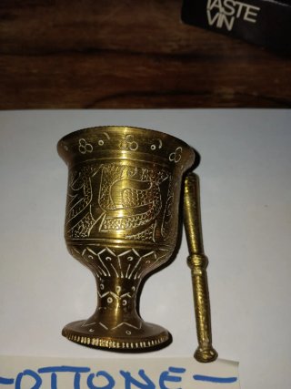 Mortaio in ottone 370g