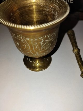 Mortaio in ottone 370g