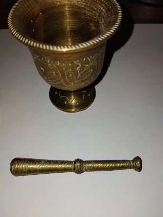Mortaio in ottone 370g