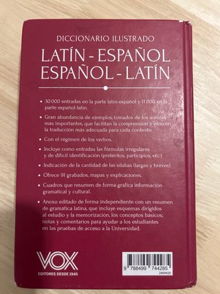 Diccionario ilustrado latín-español/ español-latín